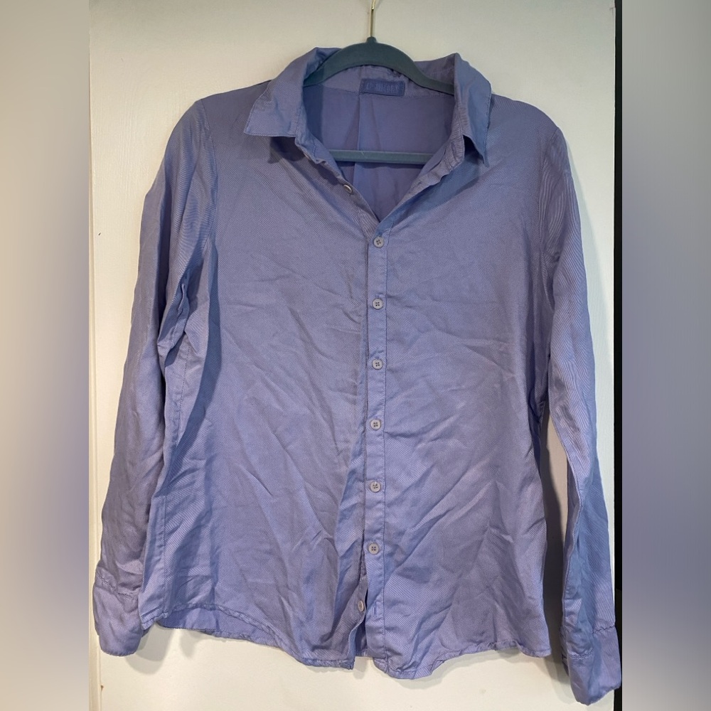CP Shades Cotton/Silk Blue Button Down Shirt S